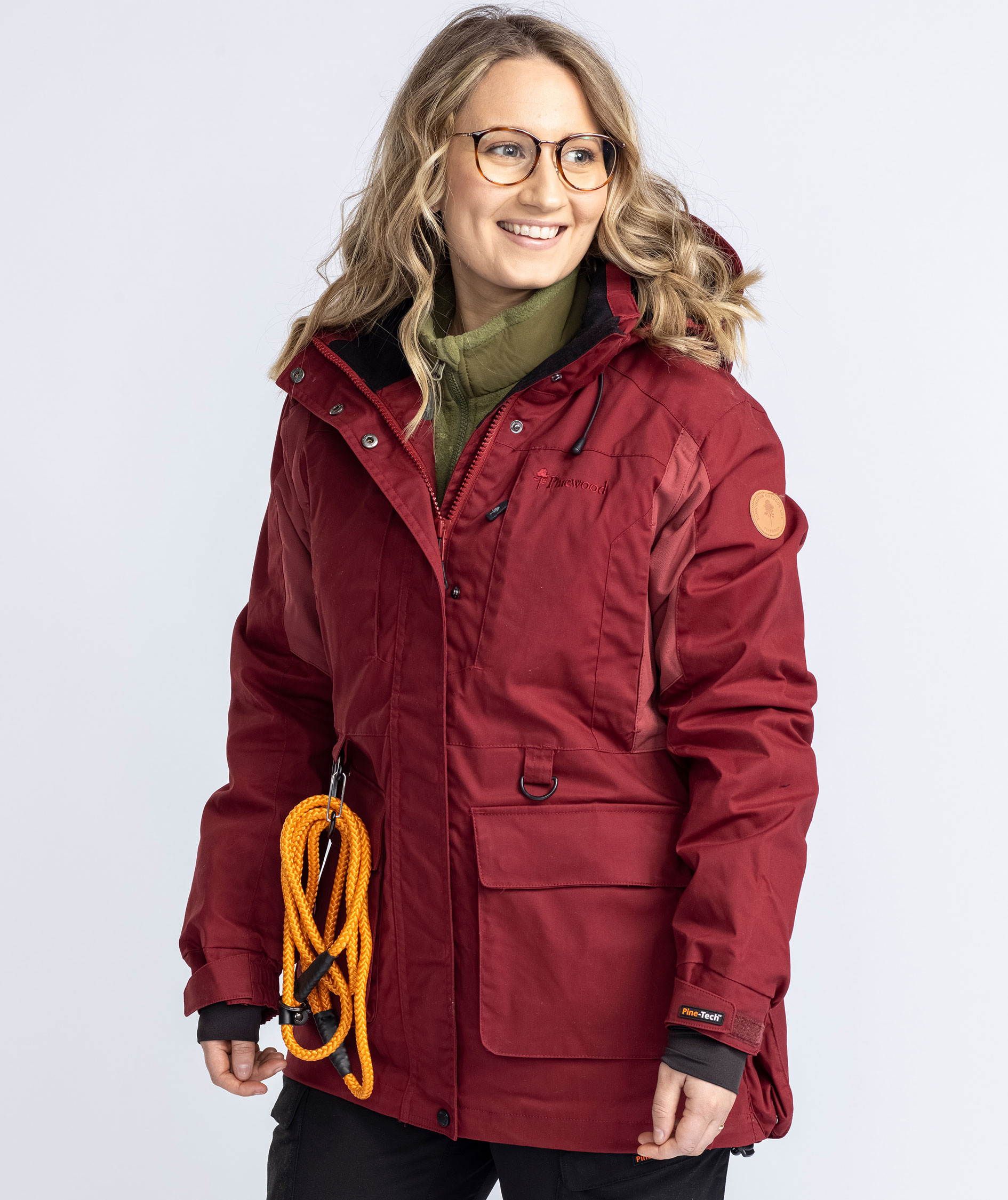 Pinewood&nbsp;Dog Sports Trainer Extreme damejakke, Dark Tomato/Dark Red