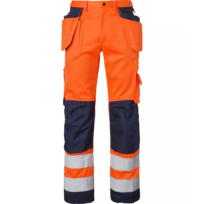 Top Swede Handwerkerhose 2516, Hi-Vis Orange/Navy, large image number 0