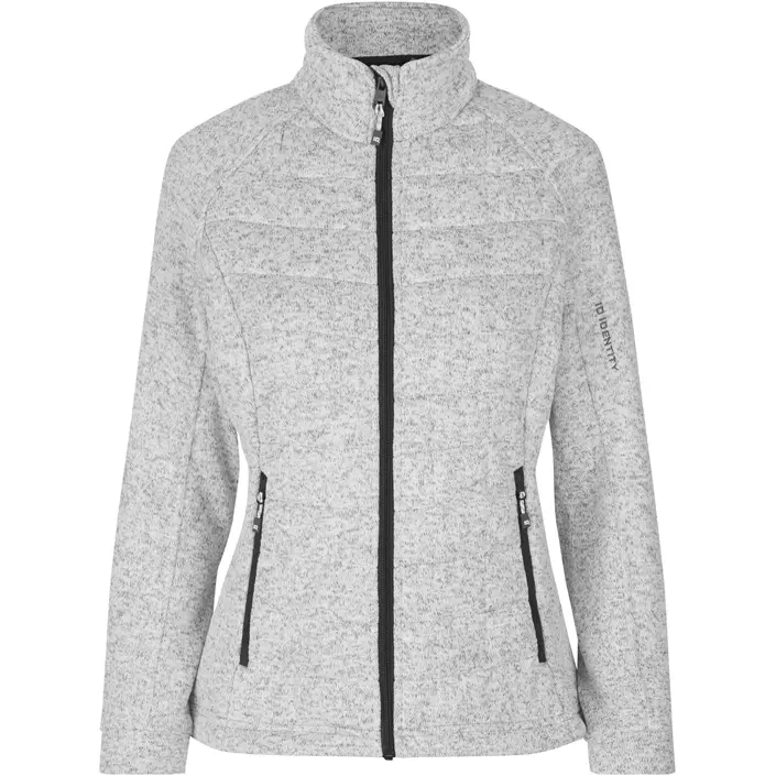 ID quilted women's fleece jacket, Grey Melange, large image number 0