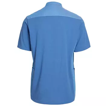 Kentaur kortærmet pique skjorte, Blå Melange