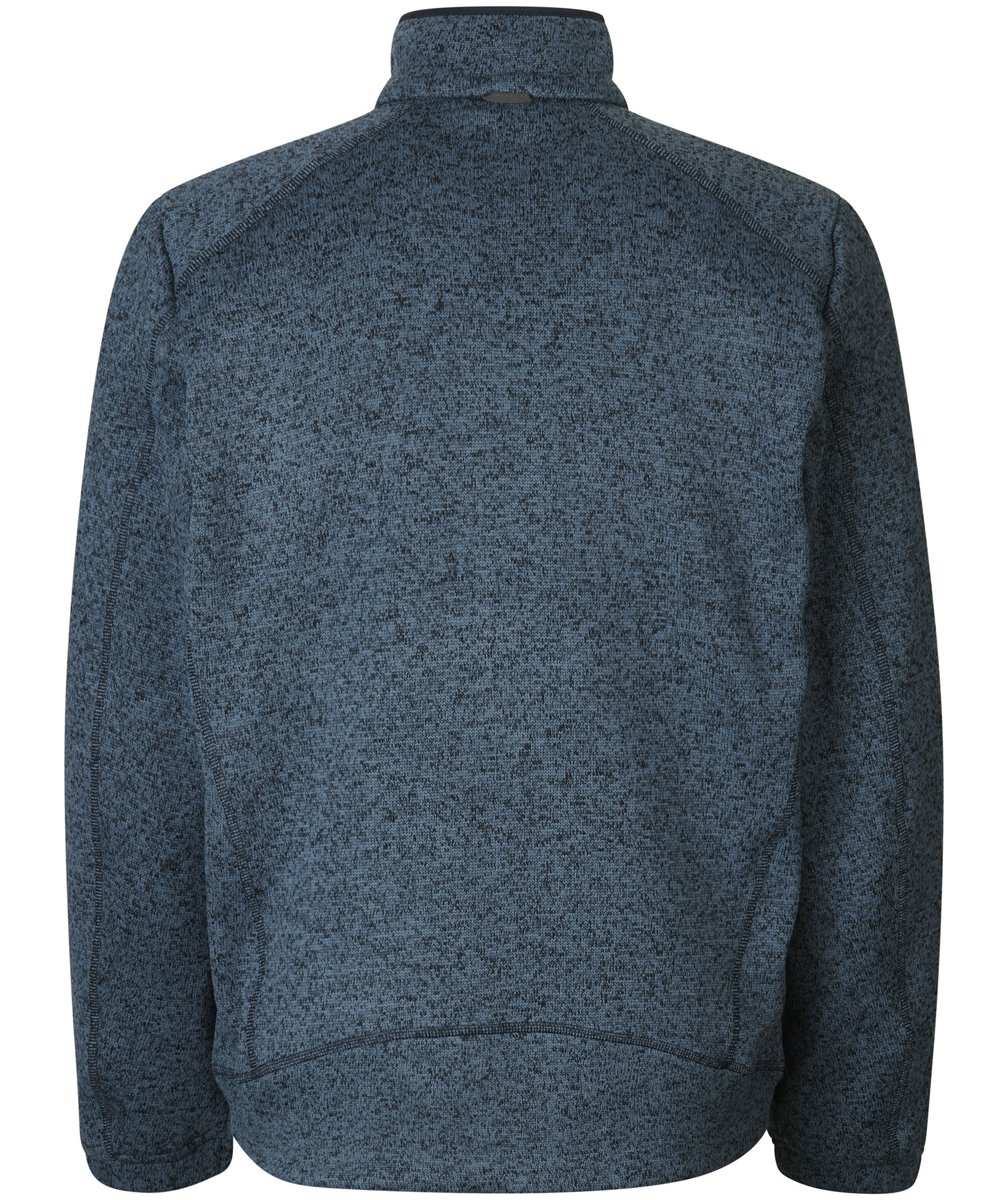 ID Zip'n'mix Melange knit fleece cardigan, Marine Melange