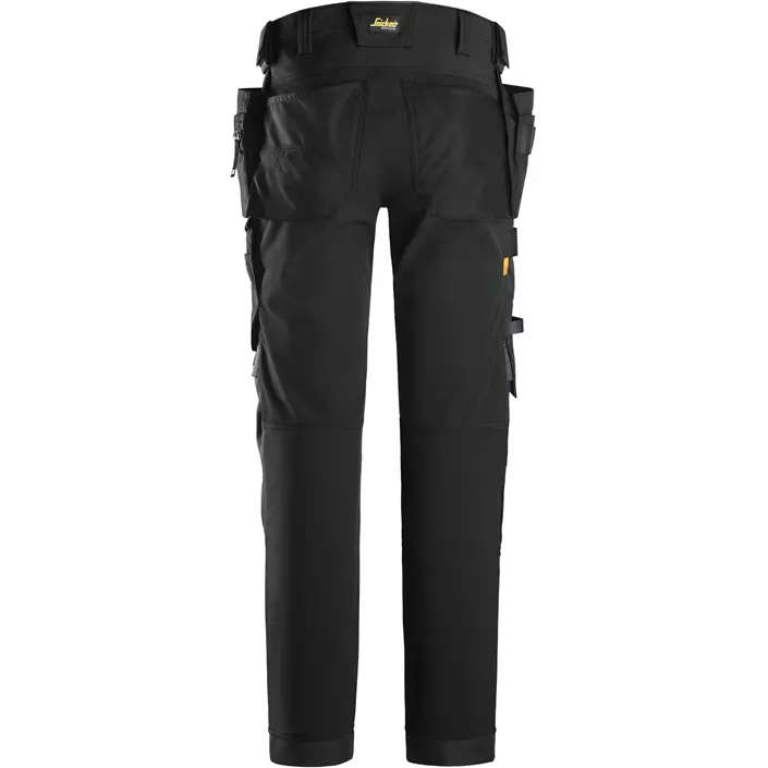 Snickers AllroundWork craftsman trousers 6275 full stretch, Black/Black, large image number 1