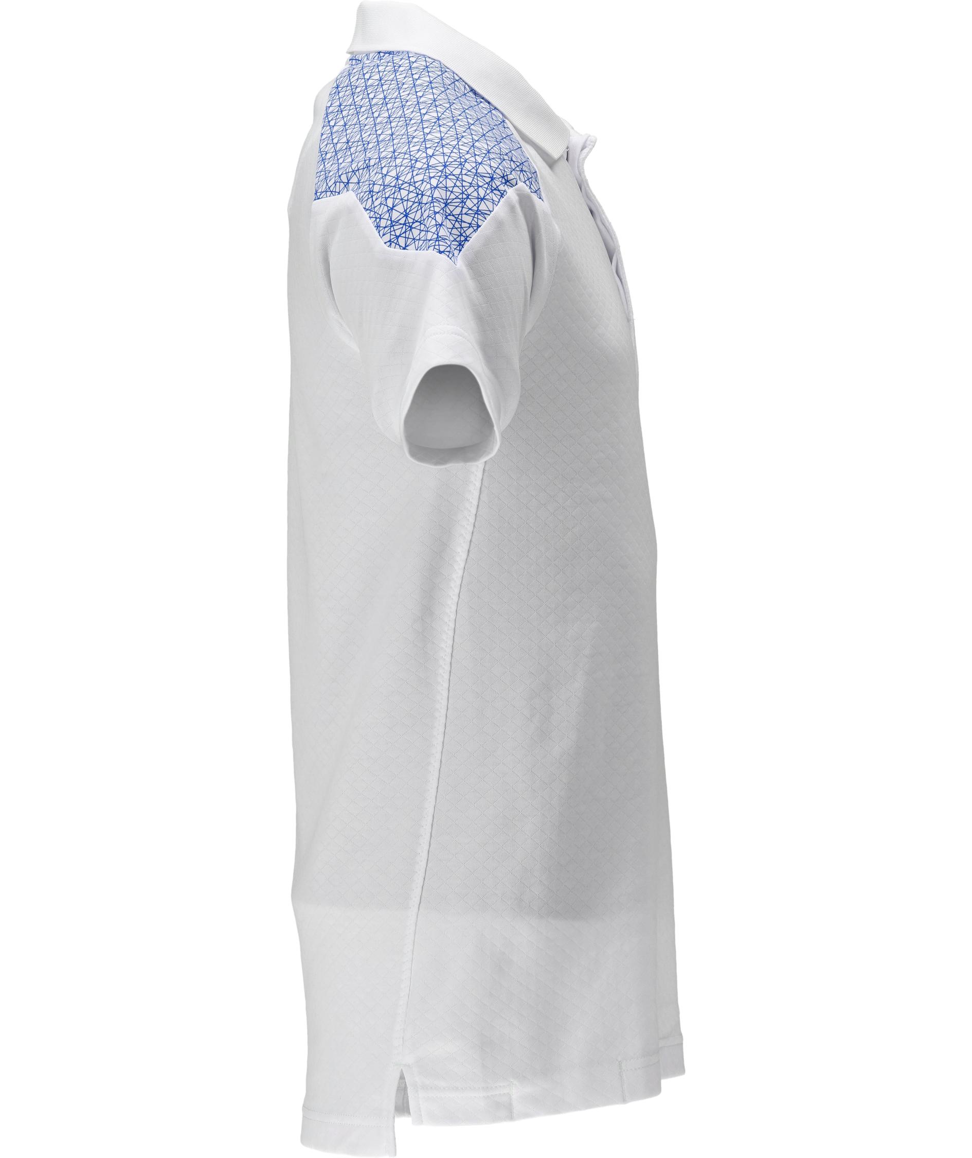 Mascot Food & Care Premium Performance HACCP-godkendt polo T-shirt, Hvid/Azurbl&aring;, large image number 3