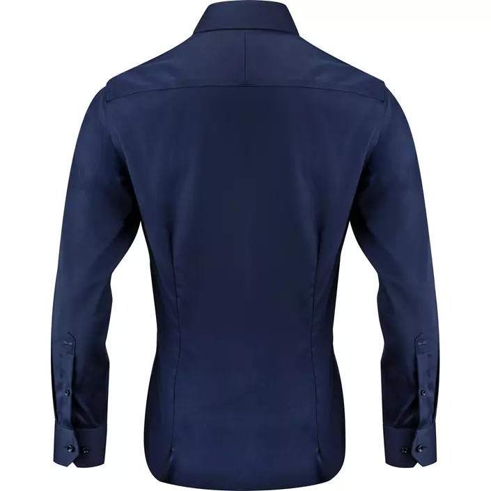 J. Harvest & Frost Twill Purple Bow 146 slim fit skjorte, Navy, large image number 1