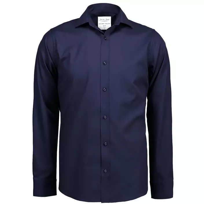 Seven Seas Fine Twill Slim fit skjorte, Navy, large image number 0