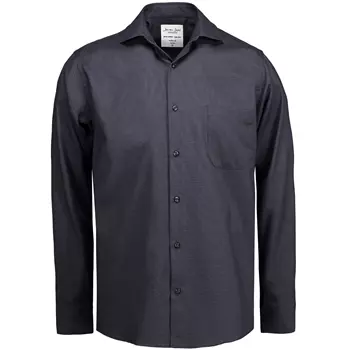 Seven Seas Dobby Royal Oxford modern fit shirt with chest pocket, Charcoal