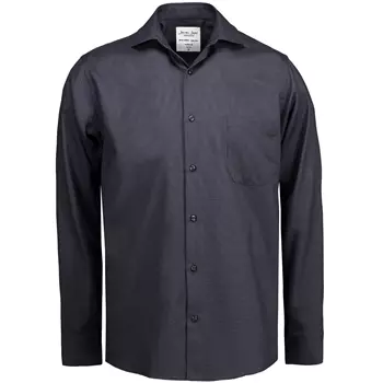 Seven Seas Dobby Royal Oxford modern fit skjorta med bröstficka, Koksgrå