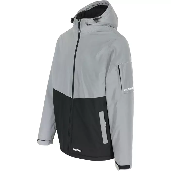 HEROCK Fluxus refleks vinterjakke, Reflective/Black, large image number 4