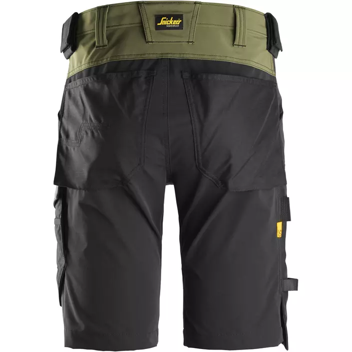 Snickers AllroundWork arbejdsshorts 6173, Khaki Green/Black, large image number 1