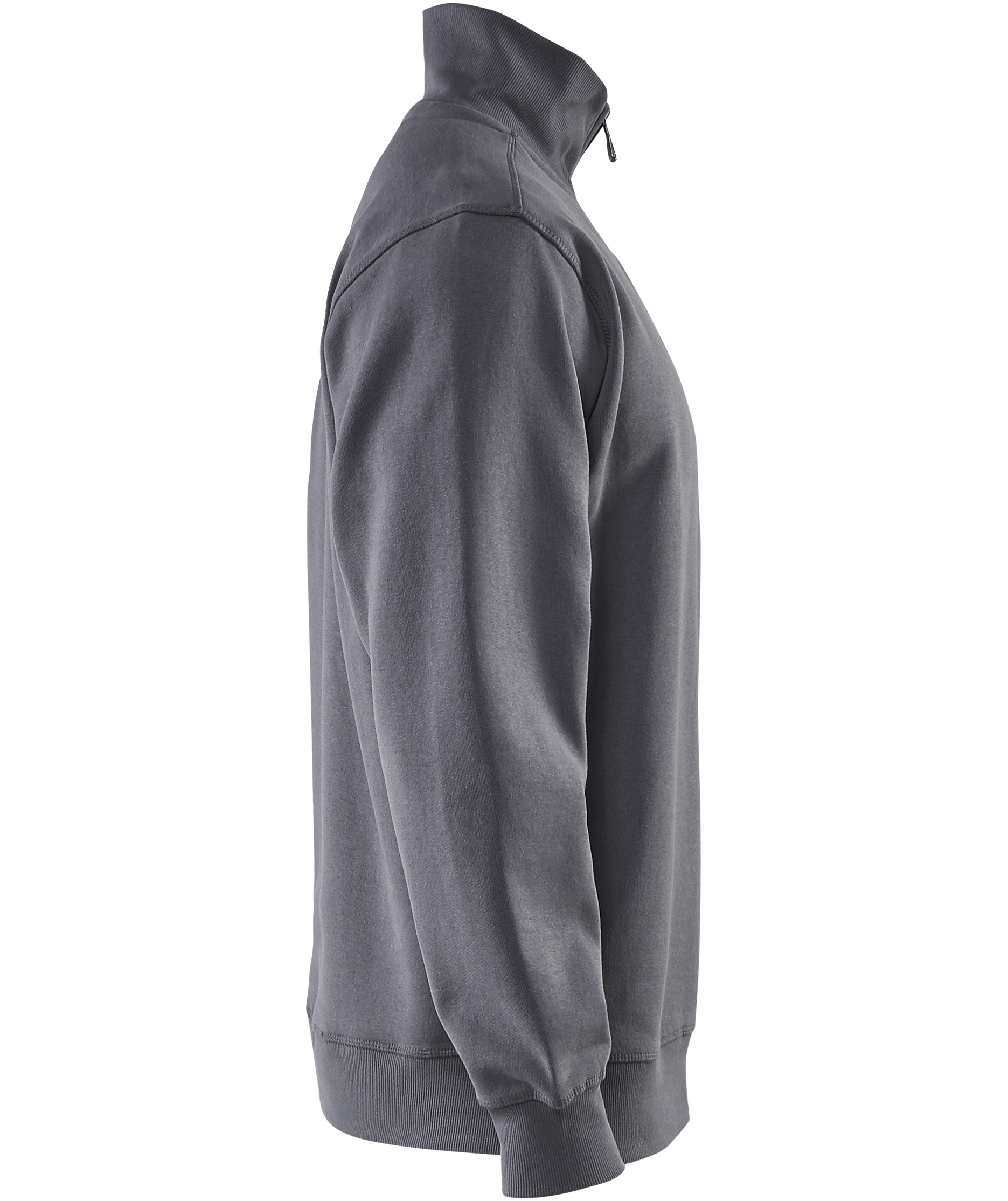 Bl&aring;kl&auml;der half zip collegegenser, Gr&aring;, large image number 2