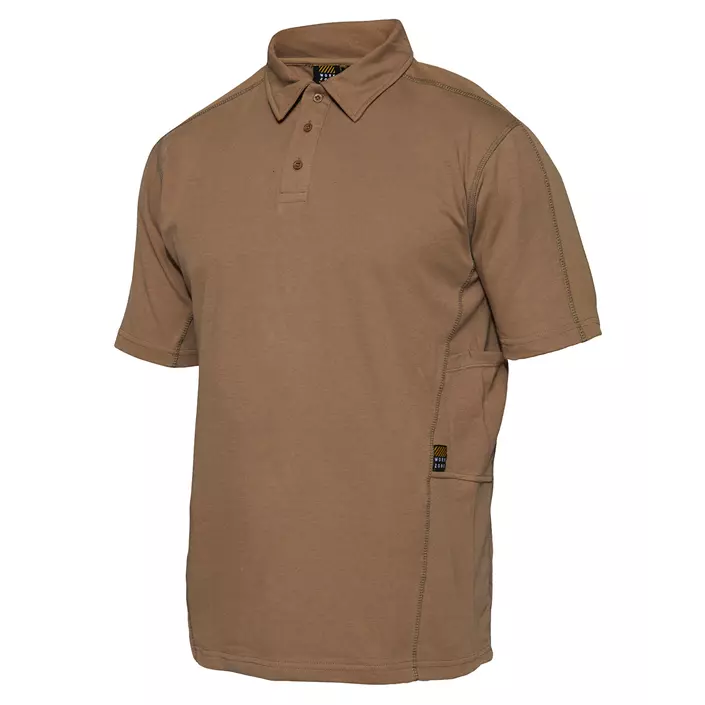 Workzone Functional polo T-shirt, Brun/wood, large image number 0