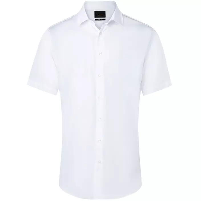Karlowsky slim fit stretch skjorta, White, large image number 0