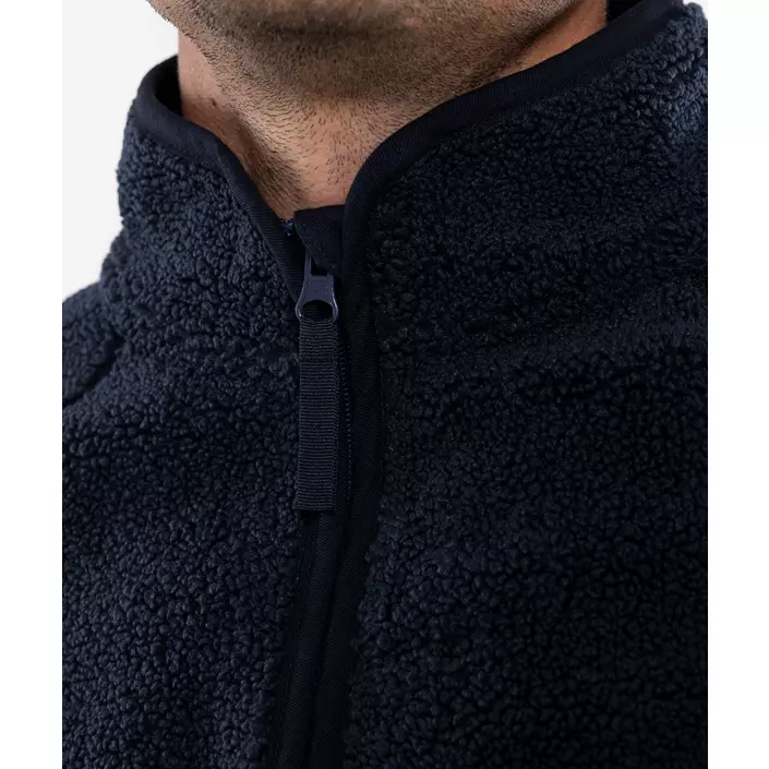 Fristads Copper fibre pile jacket, Dark Marine Blue, large image number 4