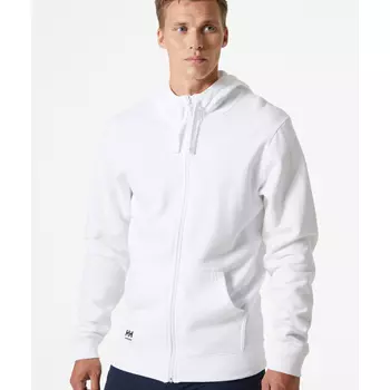 Helly Hansen Classic hoodie med dragkedja, White