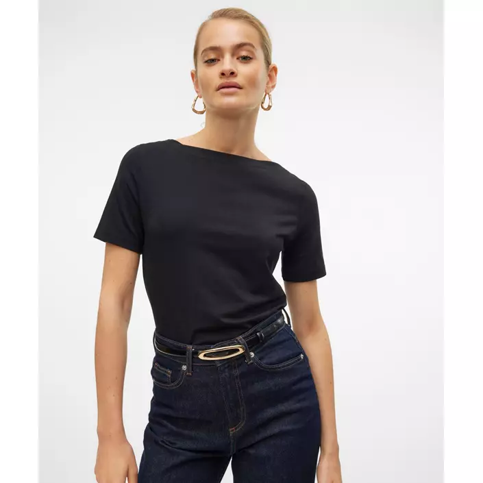 Vero Moda VMPANDA MODAL T-shirt dam, Black, large image number 4