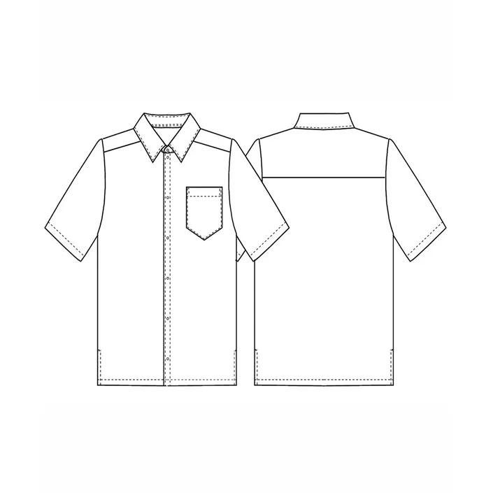 Kentaur kortermet service skjorte, Svart, large image number 1