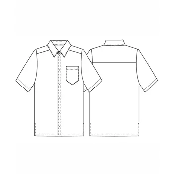 Kentaur comfort fitkortermet service skjorte, Svart