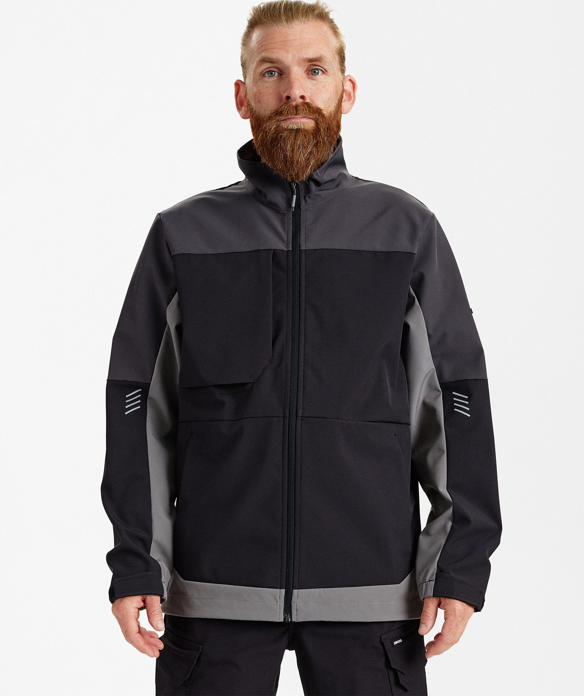 Engel Entire softshell jacket, Black/Anthracite Grey