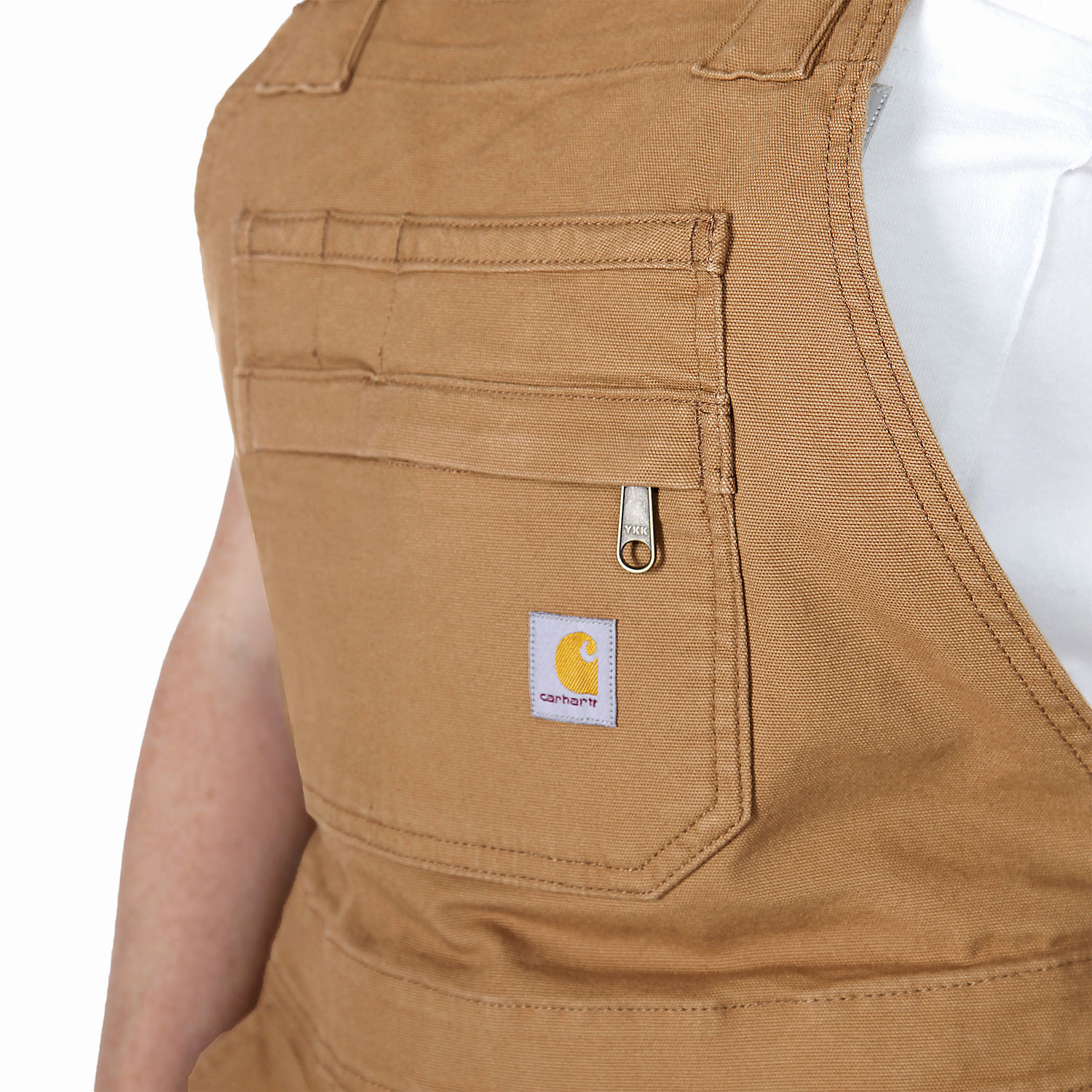 Carhartt Rugged Flex shortall dam, Carhartt Brown, large image number 3