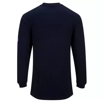 Portwest FR antistatisk långärmad T-shirt, Marinblå