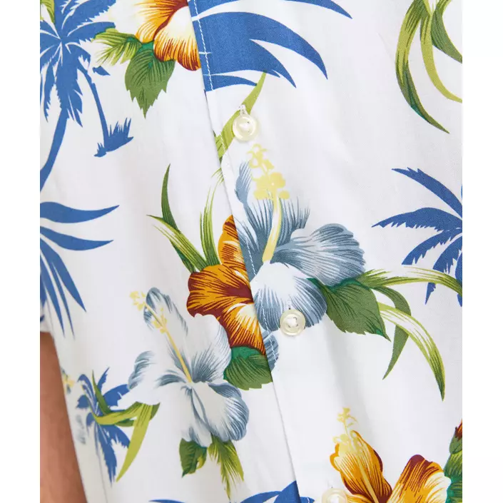 Jack & Jones Plus JJEJEFF short-sleeved Hawaii shirt, Cloud Dancer, large image number 4