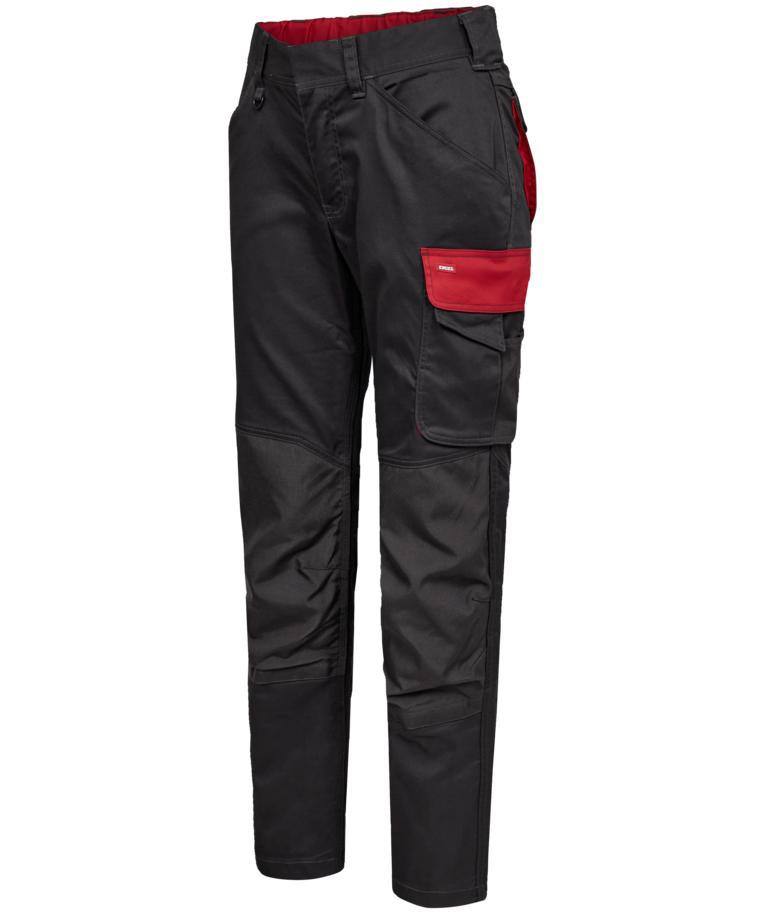 Engel Galaxy Damen Arbeitshose, Anthrazitgrau/Tomato Red, large image number 2