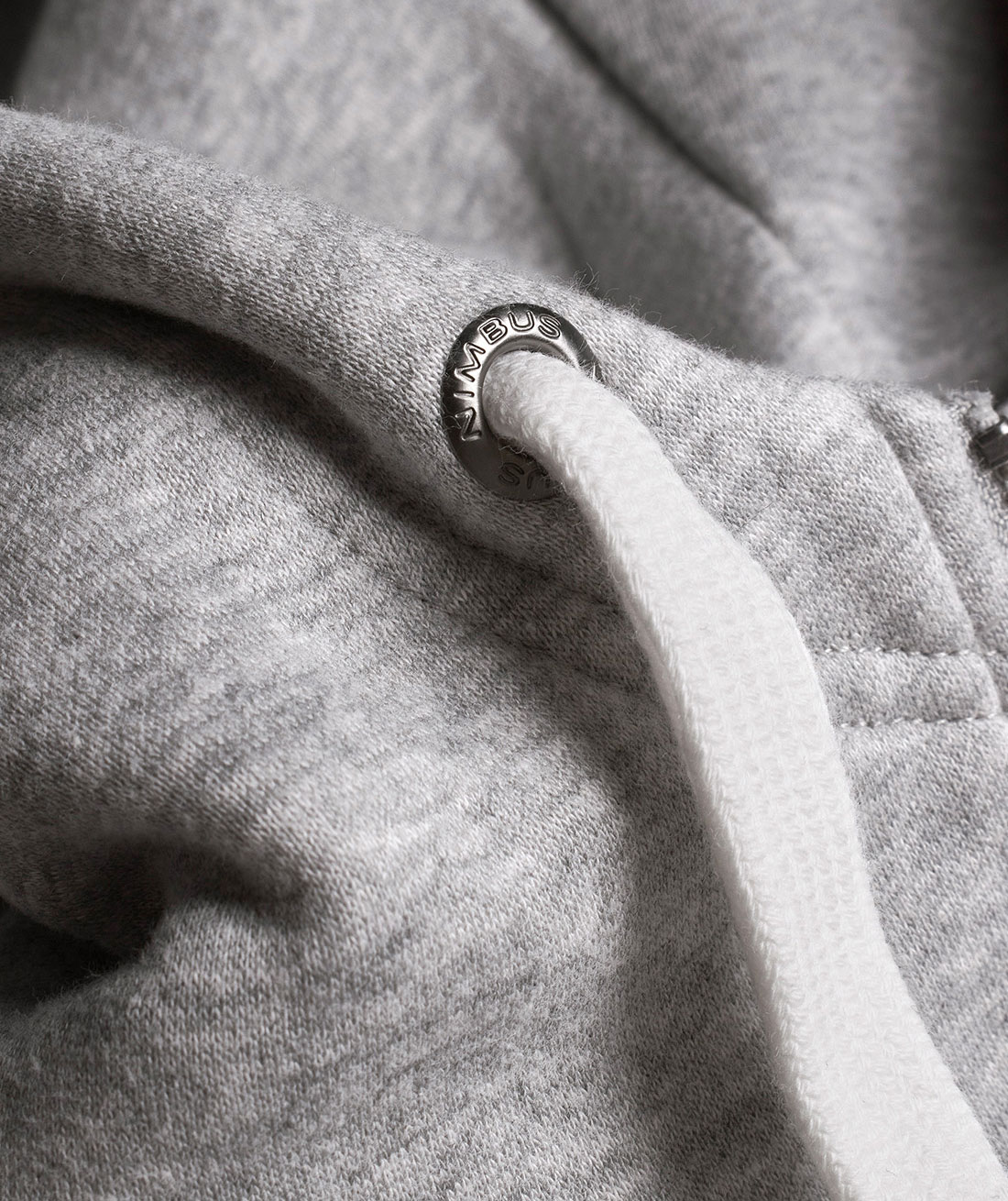 Nimbus Williamsburg h&aelig;ttetr&oslash;je med lynl&aring;s, Grey melange , large image number 4