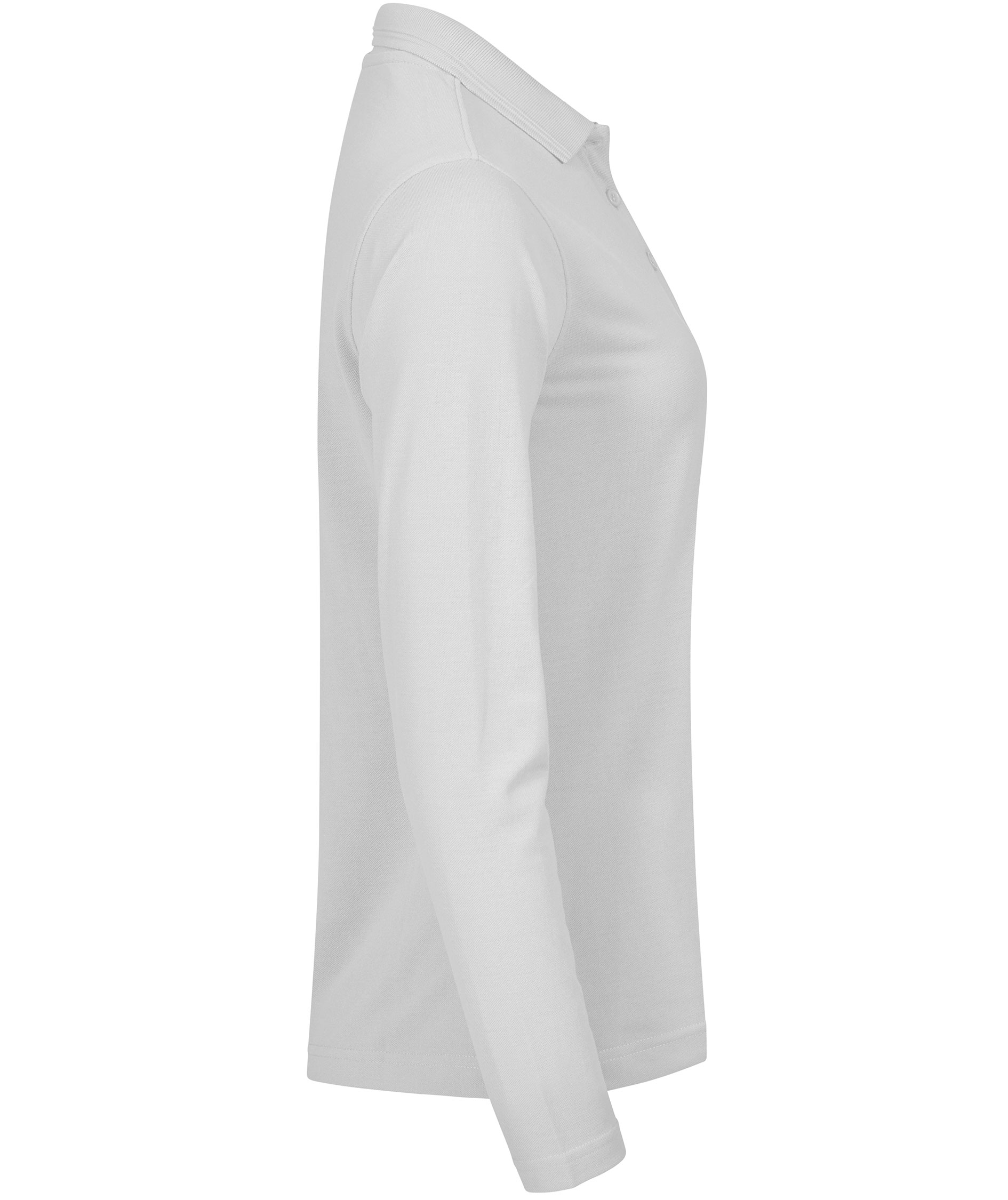 Clique Manhatten women's long-sleeved polo shirt, White, large image number 2