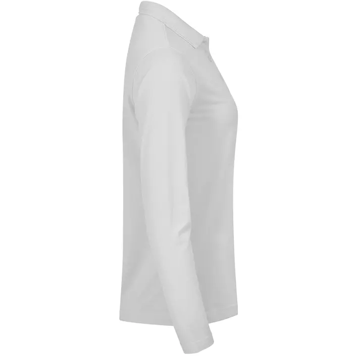 Clique Manhatten langermet dame polo T-skjorte, Hvit, large image number 2