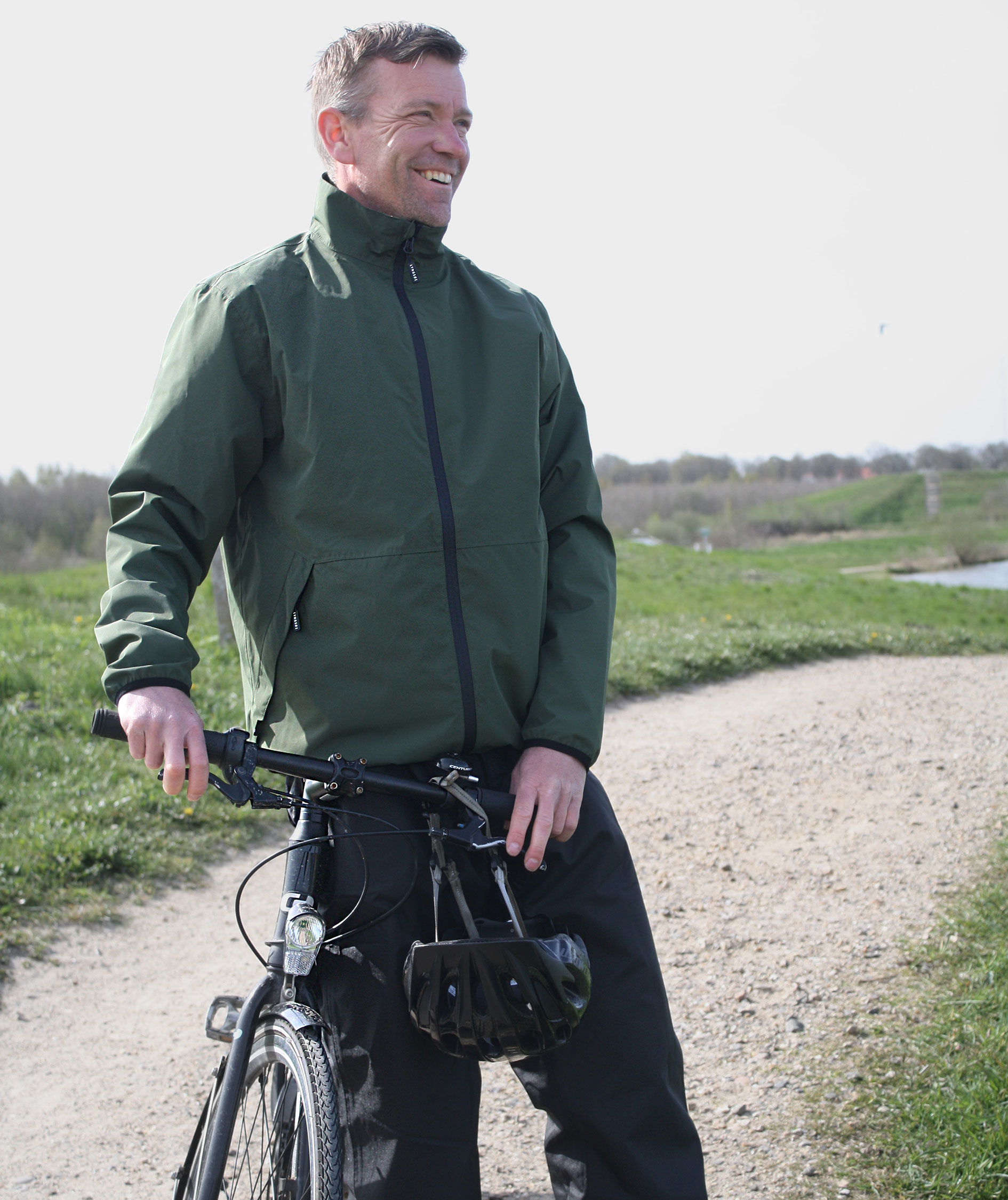 Lyngs&oslash;e rain jacket, Green, large image number 1