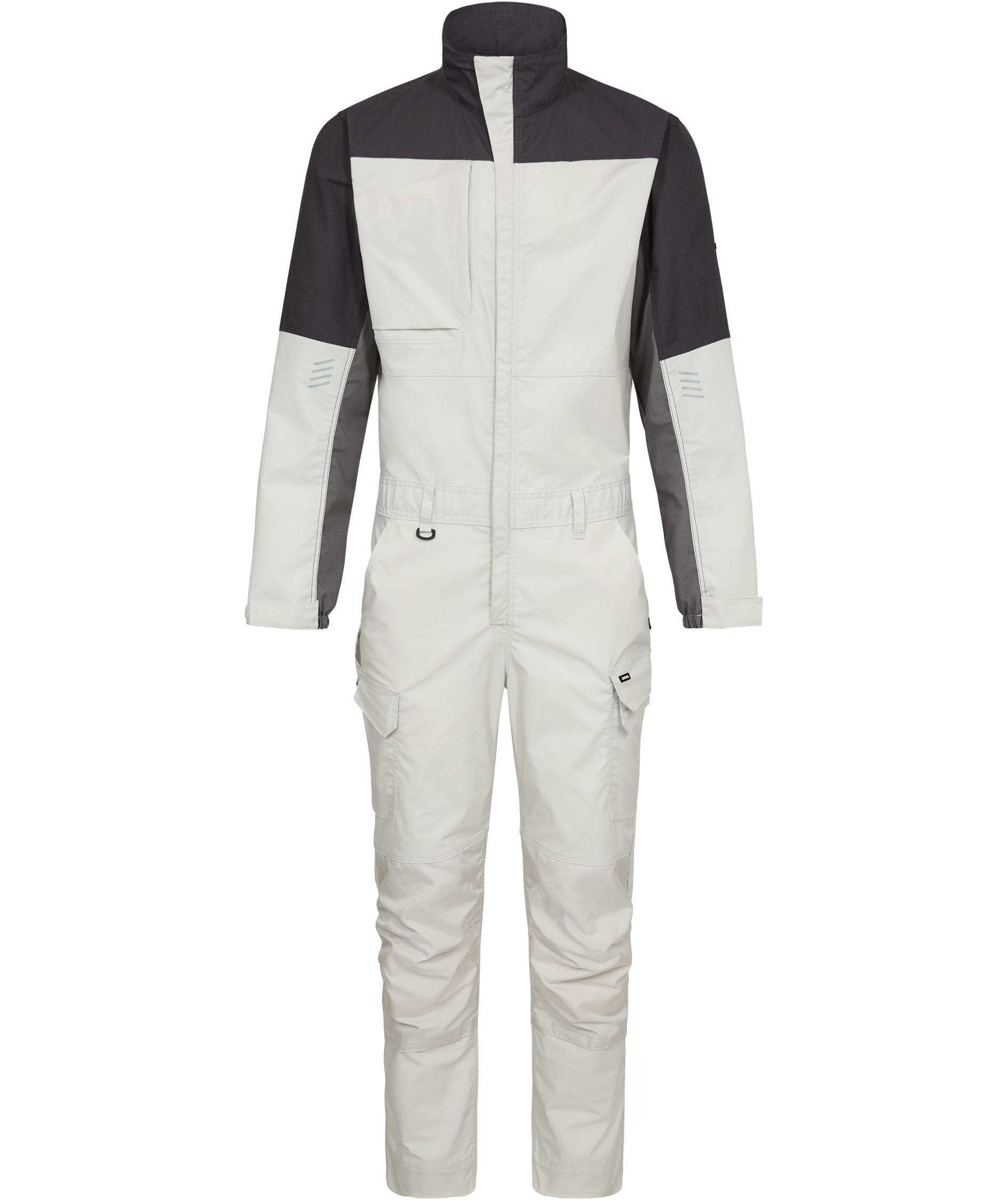 Engel Entire coveralls, Bone White/Anthracite Grey, Bone White/Anthracite Grey, swatch