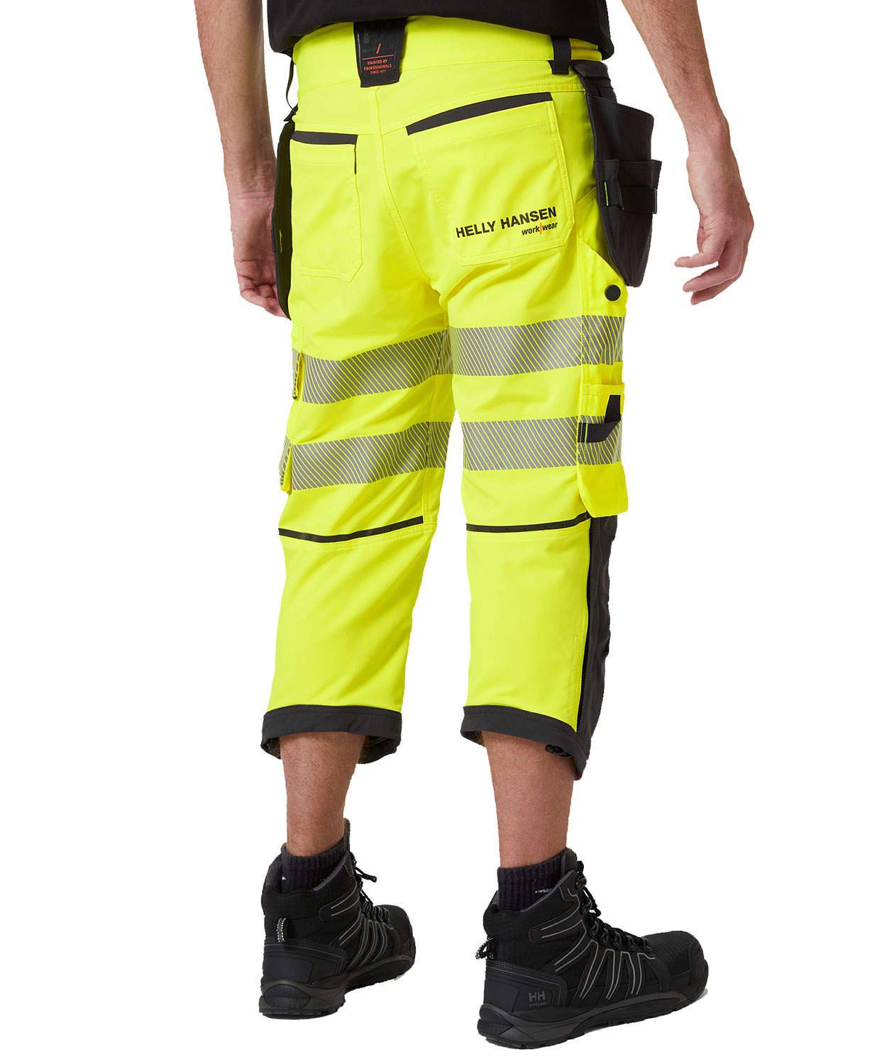 Helly Hansen ICU BRZ craftsman knee pants full stretch, Hi-vis yellow/Ebony, large image number 2