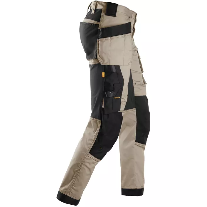 Snickers AllroundWork craftsman trousers 6241, Khaki/Black, large image number 3