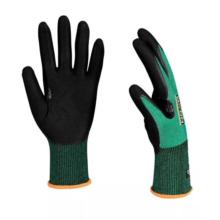 OX-ON Cut Advanced 9904 cut protection gloves Cut B, Green/Black, large image number 3