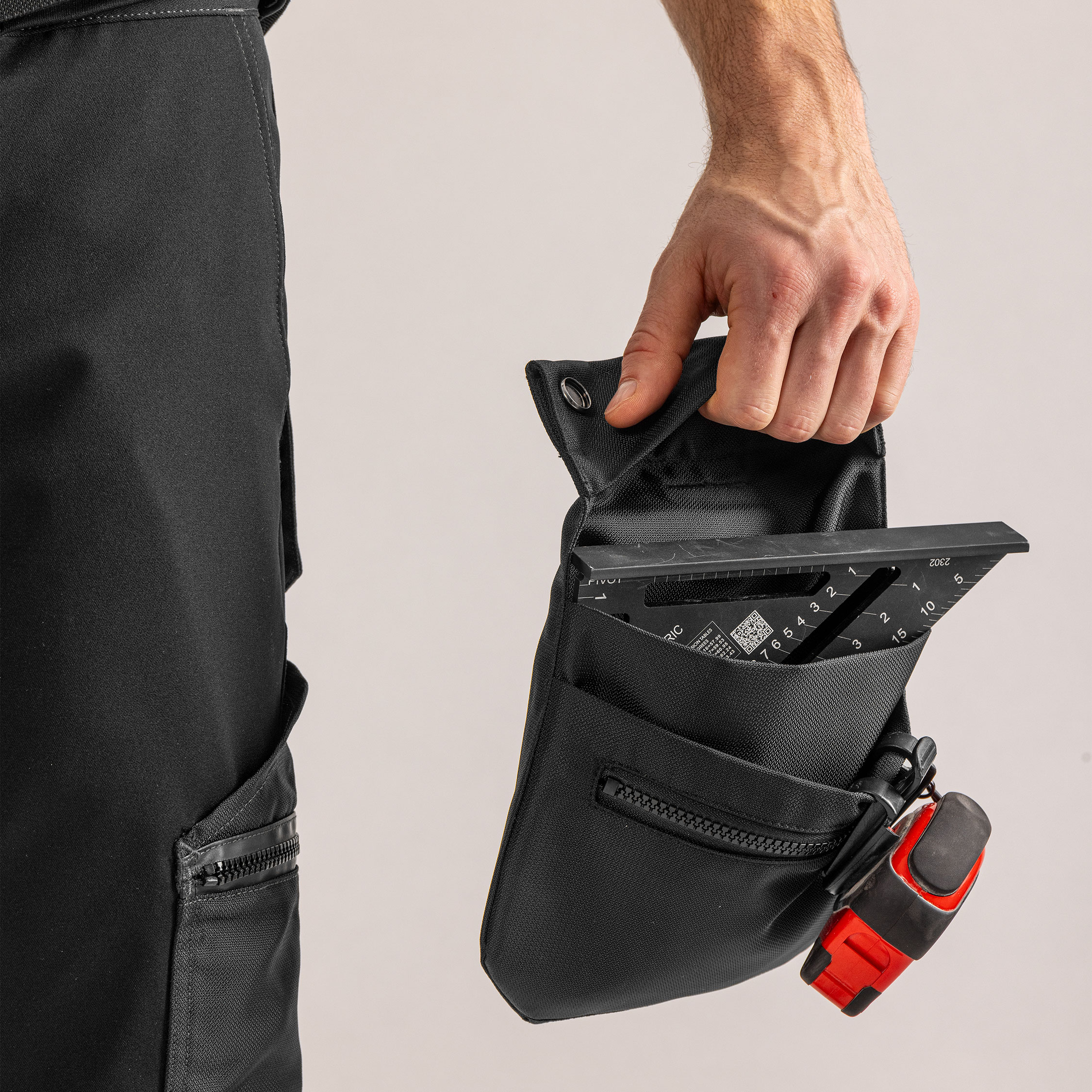 Fristads Flex holster pocket 9801 CRKN, Black, Black, large image number 3