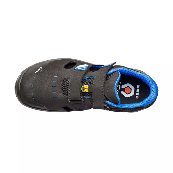 Base I-Bit skyddsskor S1P, Svart/Blå, large image number 2