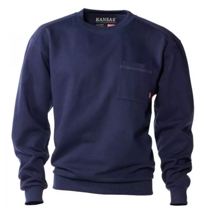 Kansas Match sweatshirt / work sweater, Marine Blue, large image number 0