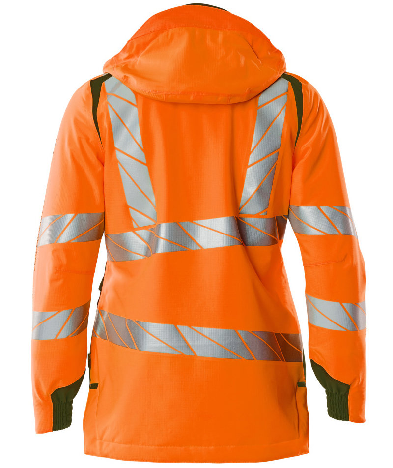 Mascot Accelerate Safe women's winter jacket, Hi-Vis Orange/Moss, large image number 1