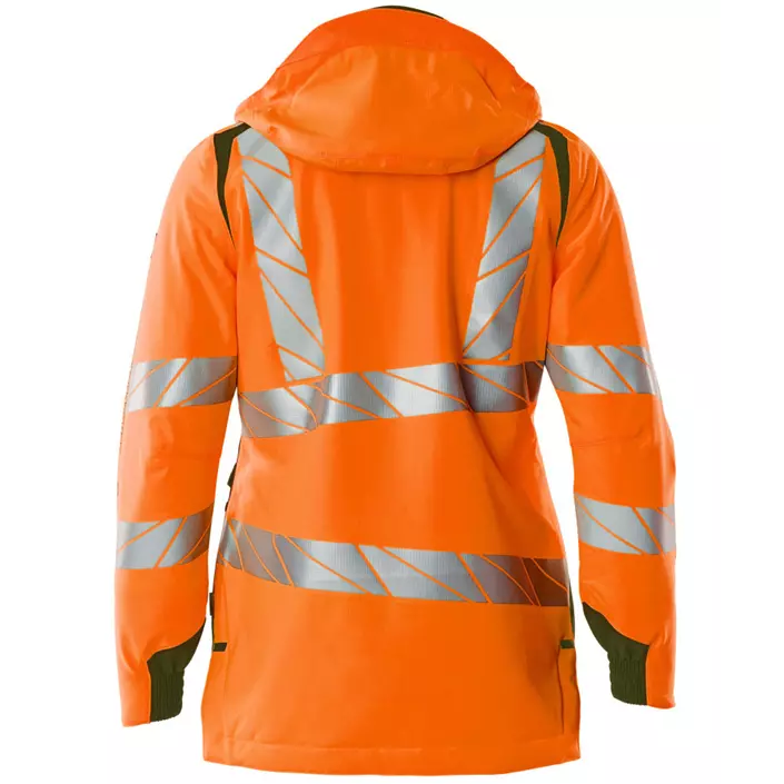 Mascot Accelerate Safe women's winter jacket, Hi-Vis Orange/Moss, large image number 1