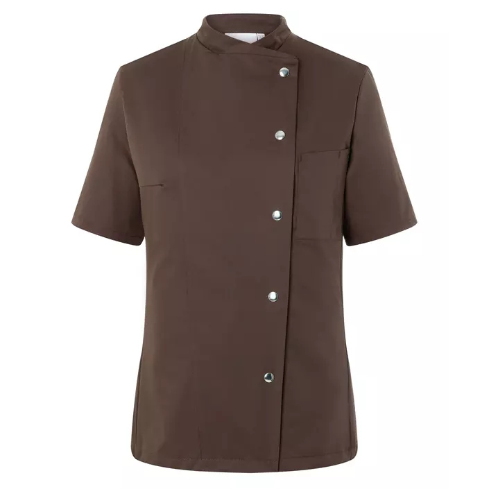 Karlowsky Greta short-sleeved women's chef jacket, Light Brown, large image number 0