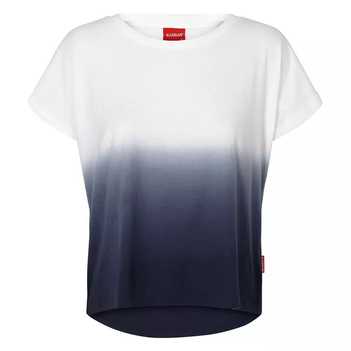 Kansas Crafted women's T-shirt, White/Marine, large image number 0