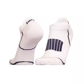 UphillSport Front Low running socks, White/navy