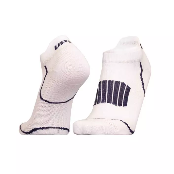 UphillSport Front Low running socks, White/navy, large image number 1