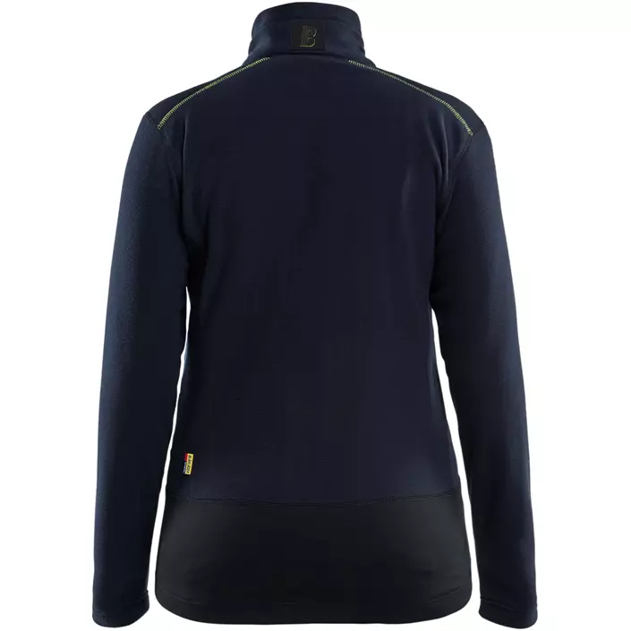 Blåkläder Unite microfleece tröja dam, Mörk Marinblå/Hi-Vis Gul, large image number 1