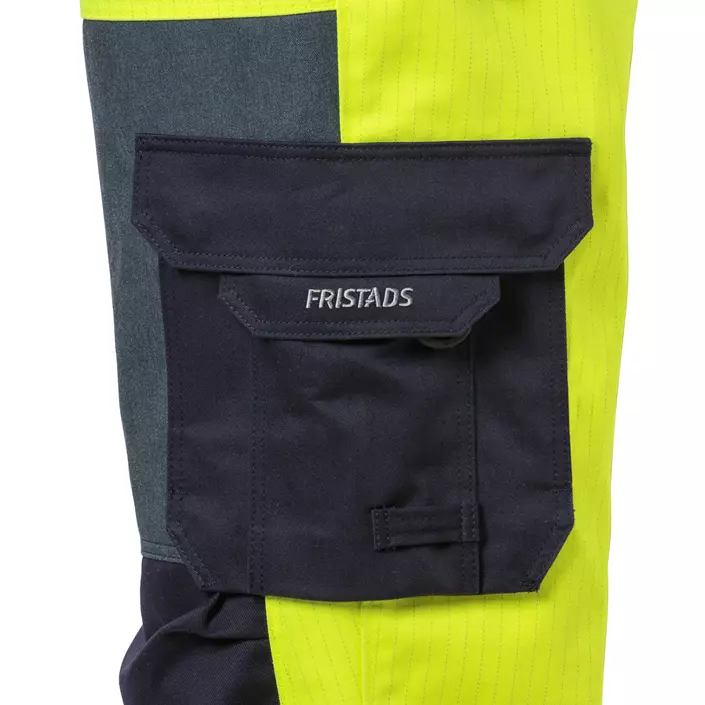 Fristads Flame work trousers 2585, Hi-Vis yellow/marine, large image number 3
