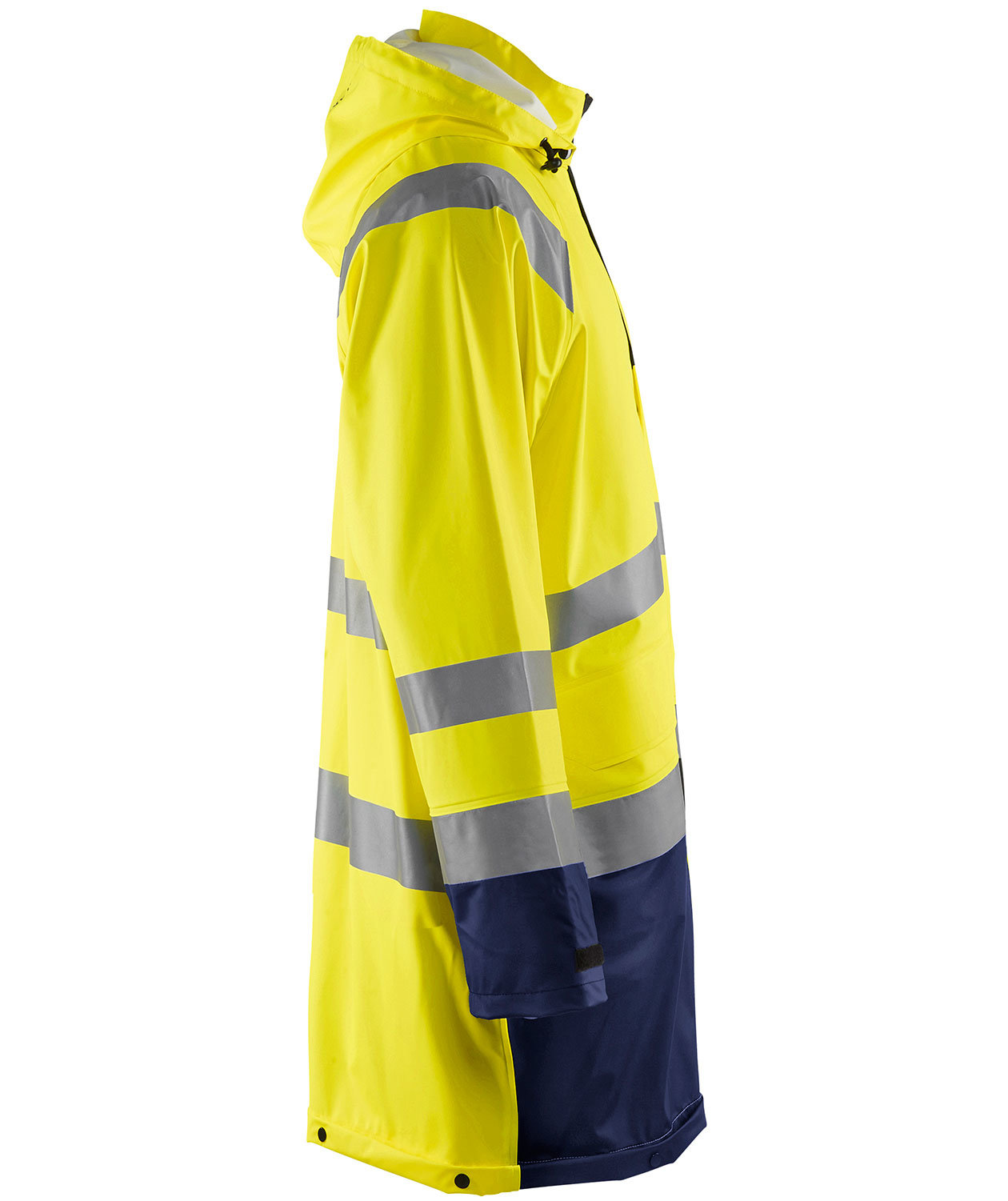 Bl&aring;kl&auml;der raincoat, Hi-vis Yellow/Marine, large image number 3
