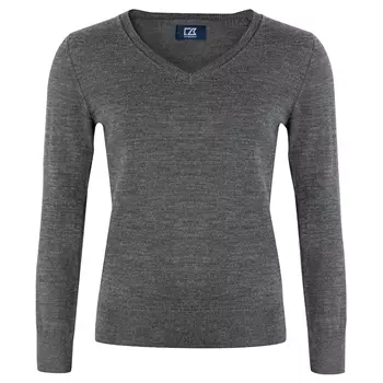 Cutter & Buck Vernon Women´s knitted pullover with merino wool, Anthracite melange