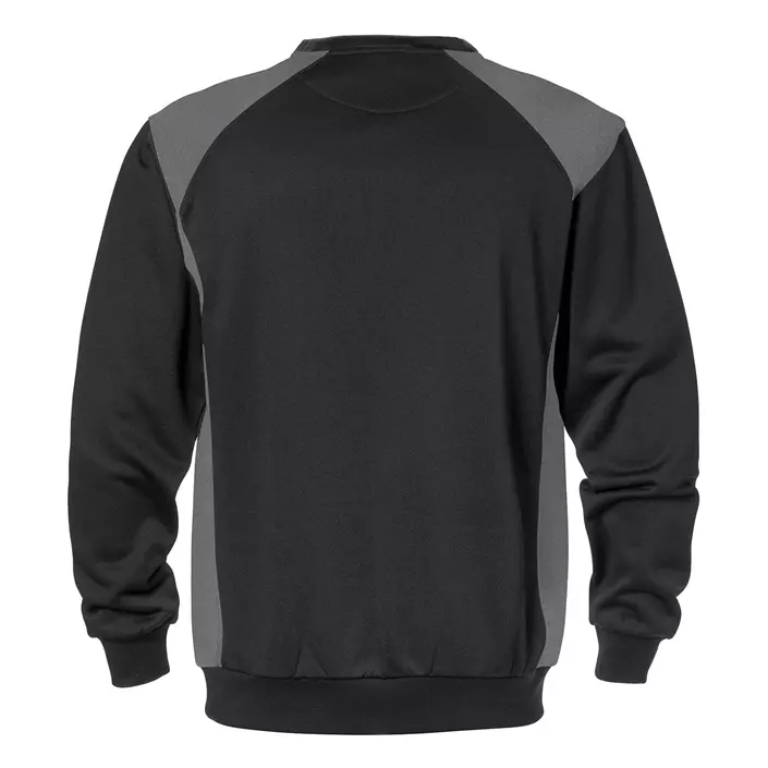 Fristads sweatshirt 7148 SHV, Black/Grey, large image number 1