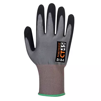 Portwest CT45 cut protection gloves Cut D, Grey/Black