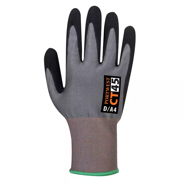 Portwest CT45 cut protection gloves Cut D, Grey/Black, large image number 0
